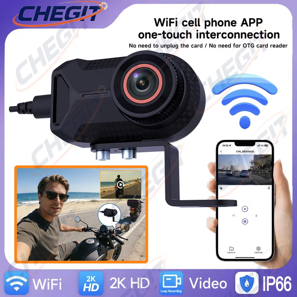 Cycling Loop - Nuovo 2K HD Moto DVR WiFi